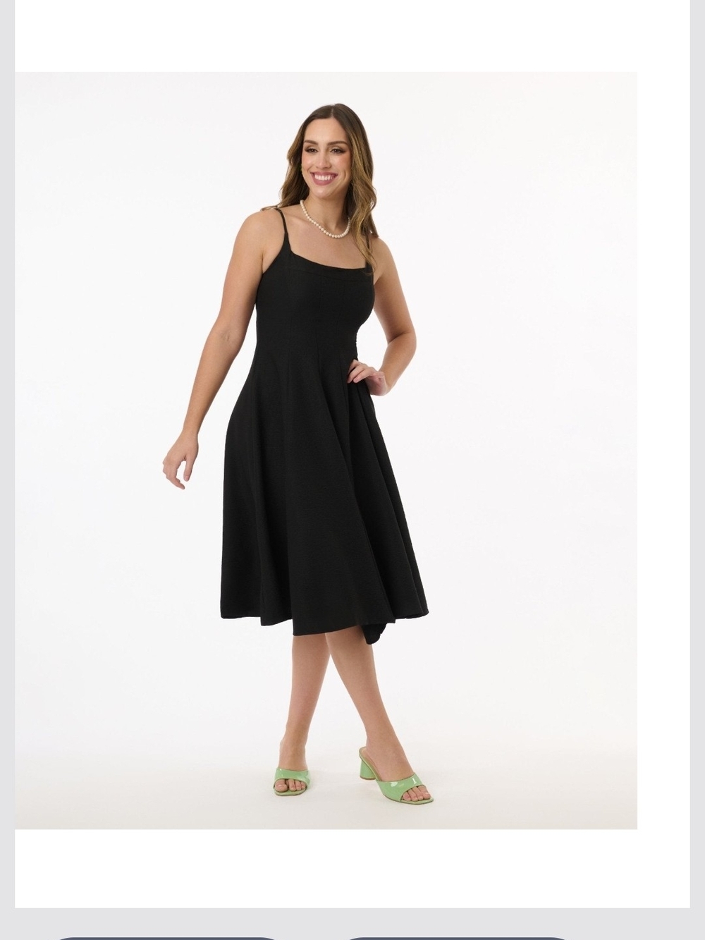 NWT Unique Vintage Black Paneled Midi Dress (Lulus Identity Line) - Size M